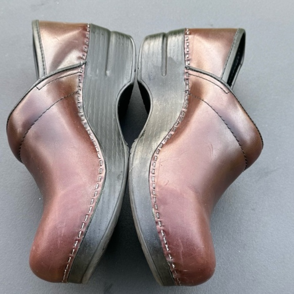 Dansko Women's Brown Clogs Leather Shoes 38